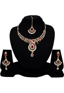 Stone Studded Necklace Set