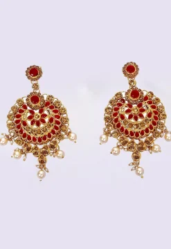 Stone Studded Necklace Set