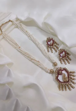 Stone Studded Necklace Set