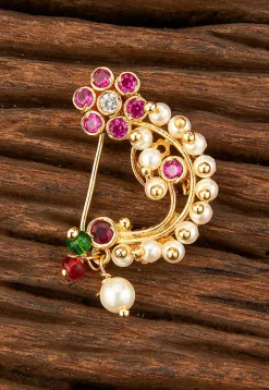 Stone Studded Nose Ring