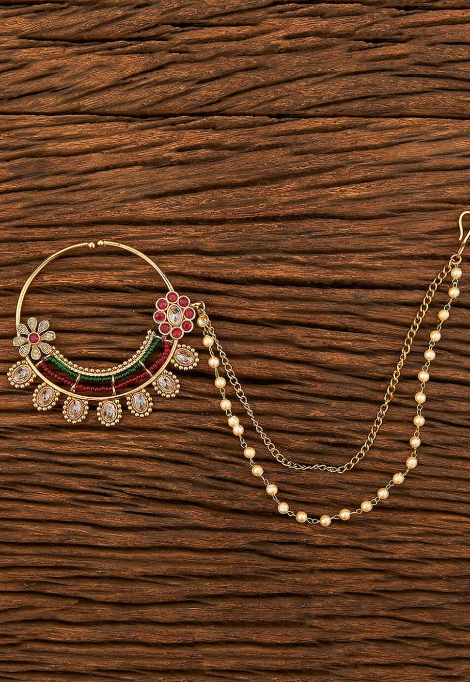 Stone Studded Nose Ring