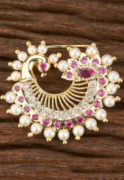 Stone Studded Nose Ring