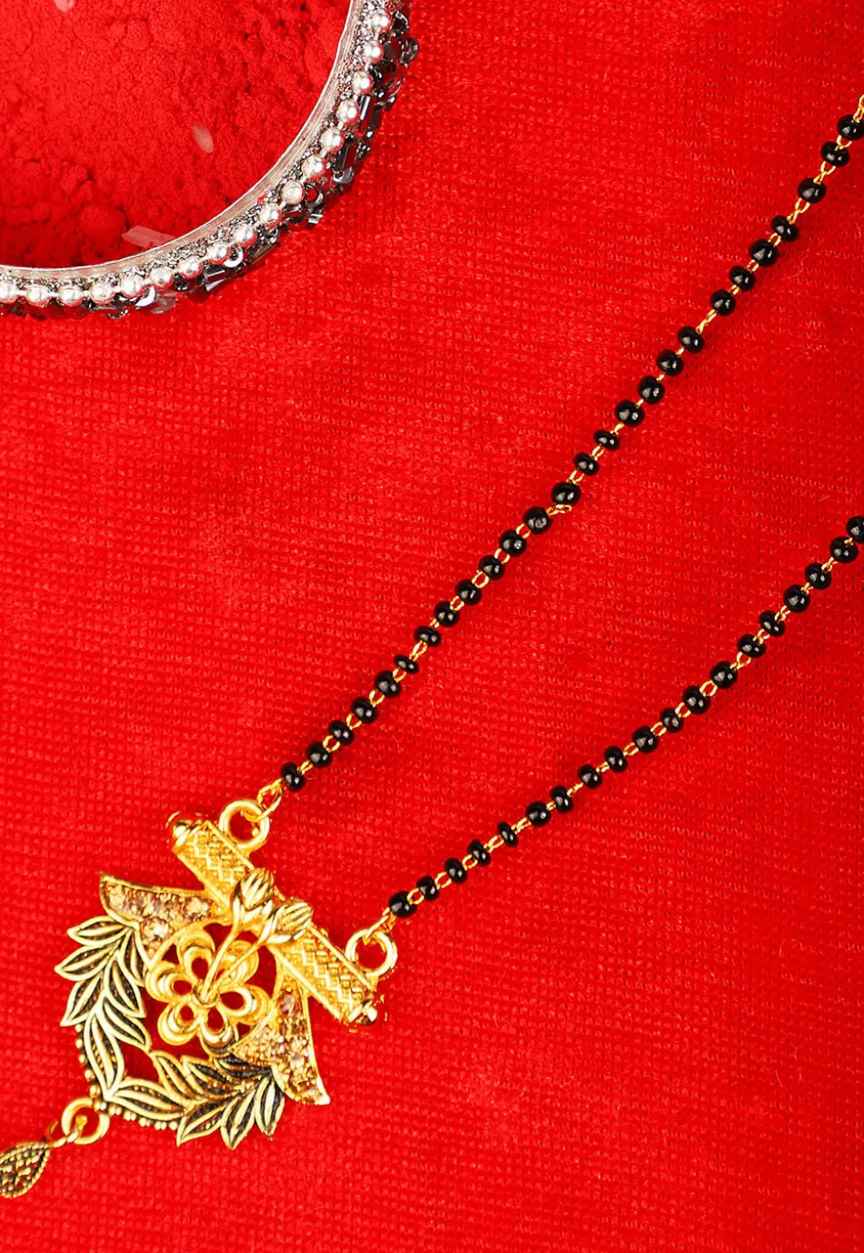 Stone Studded Oxidised Mangalsutra