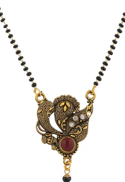 Stone Studded Oxidised Mangalsutra