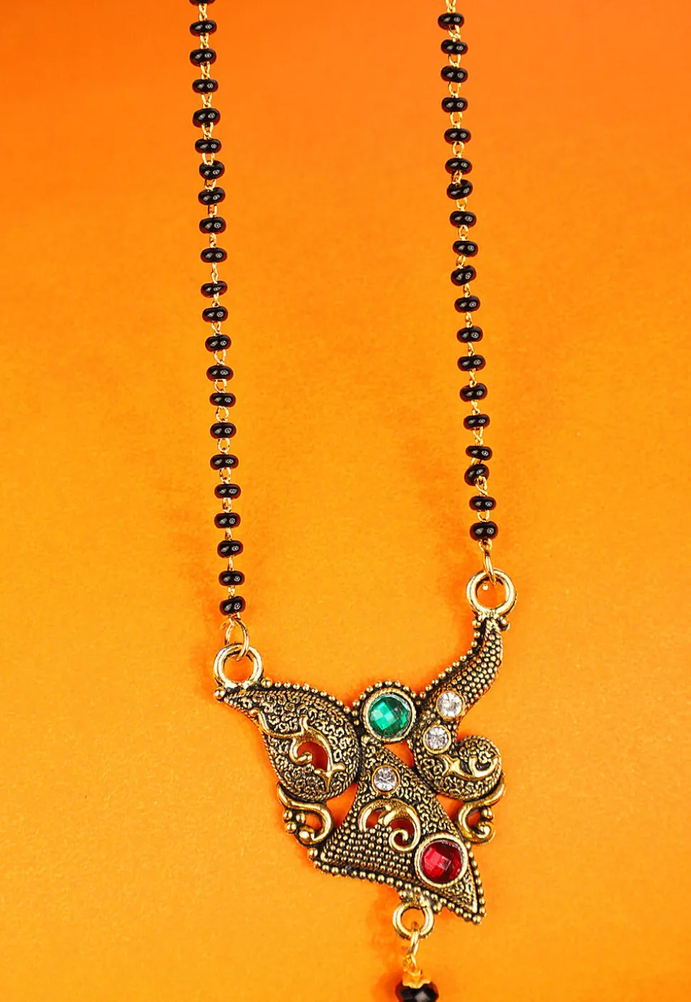 Stone Studded Oxidised Mangalsutra