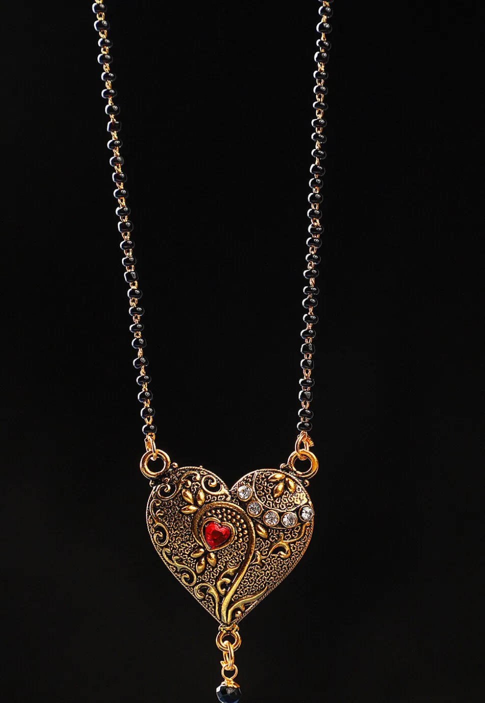 Stone Studded Oxidised Mangalsutra
