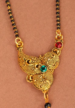 Stone Studded Oxidised Mangalsutra