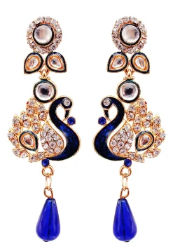 Stone Studded Peacock Style Necklace Set