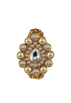 Stone Studded Saree Pin
