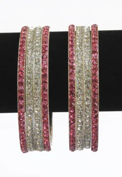 Stone Studded Set of Lac Bangles