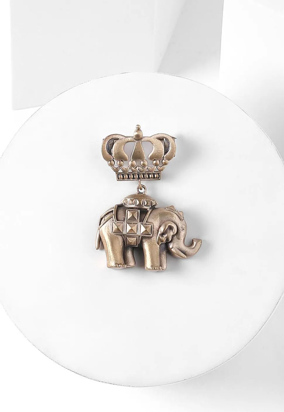 The Avant Garde Elephant Metallic Brooch