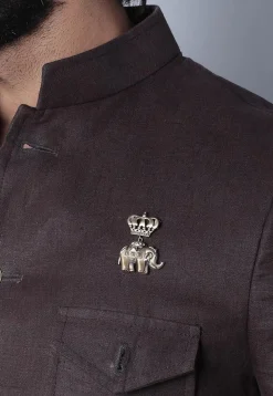 The Avant Garde Elephant Metallic Brooch