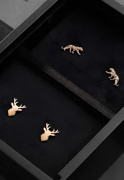 The Calm Chetaah and Imperial Stag Metallic  Collar Tips Gift Set