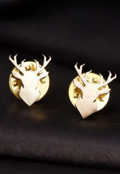 The Calm Chetaah and Imperial Stag Metallic Collar Tips Gift Set