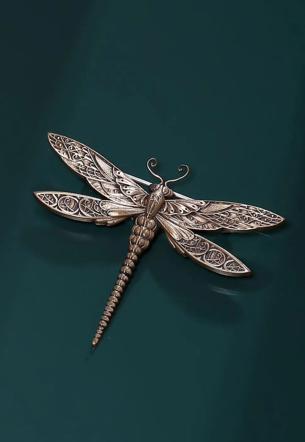 The Dancing Dragonfly Metallic Brooch