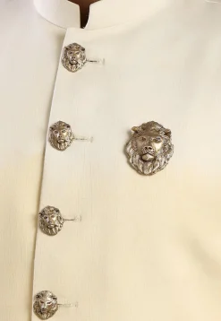 The Lion-King Metallic Brooch