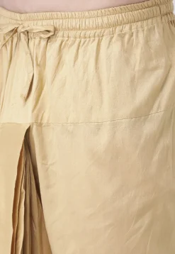 Woven Art Silk Jacquard Dhoti Kurta in Light Grey