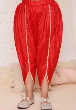 Woven Art Silk Jacquard Punjabi Suit in Yellow