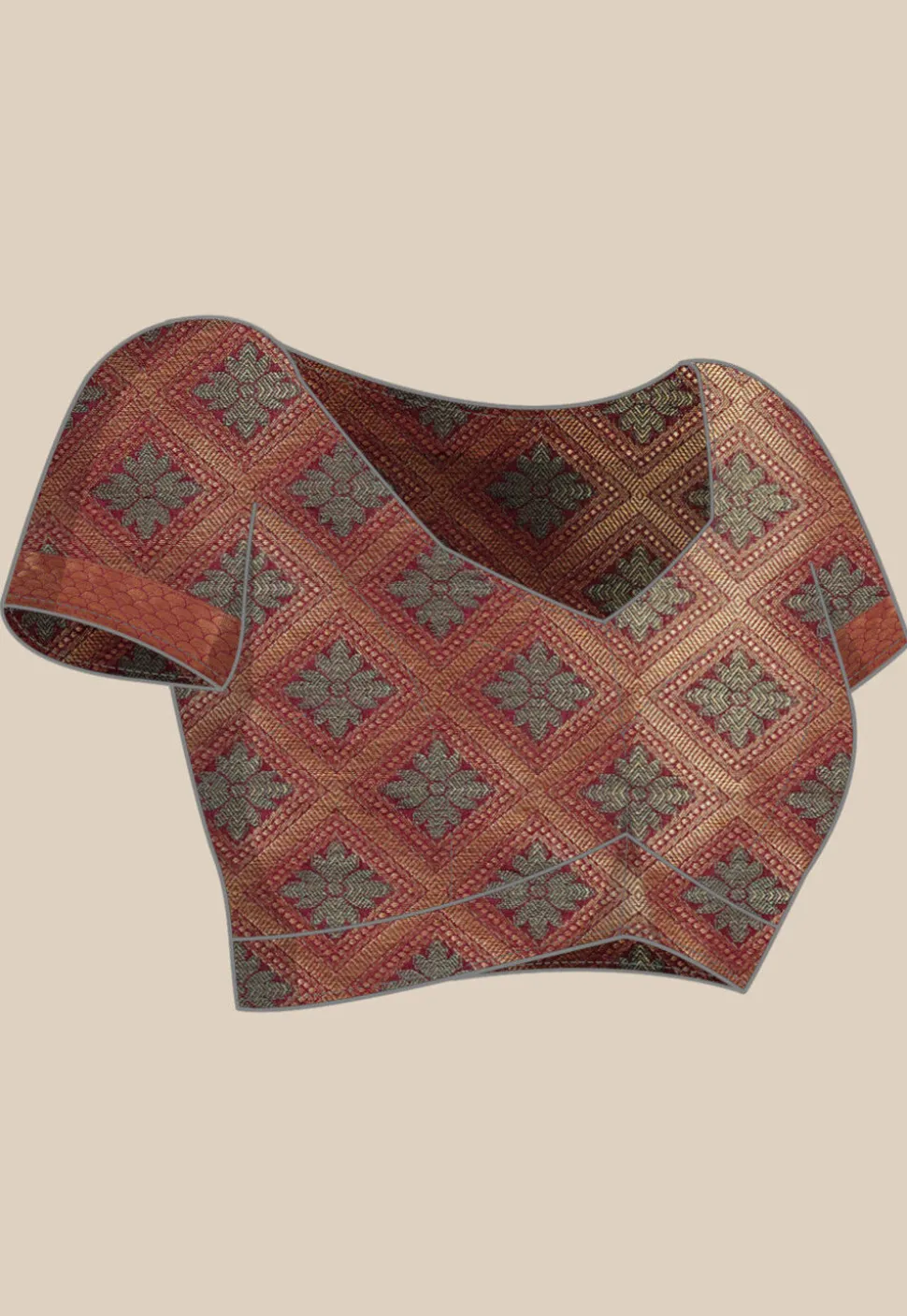 Woven Bangalore Silk Saree in Magenta