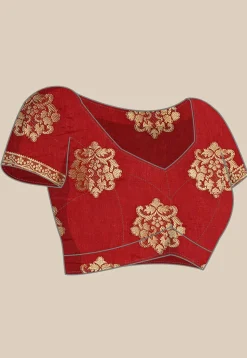 Woven Bangalore Silk Saree in Beige