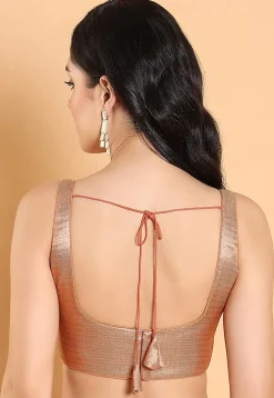 Woven Brocade Blouse in Antique