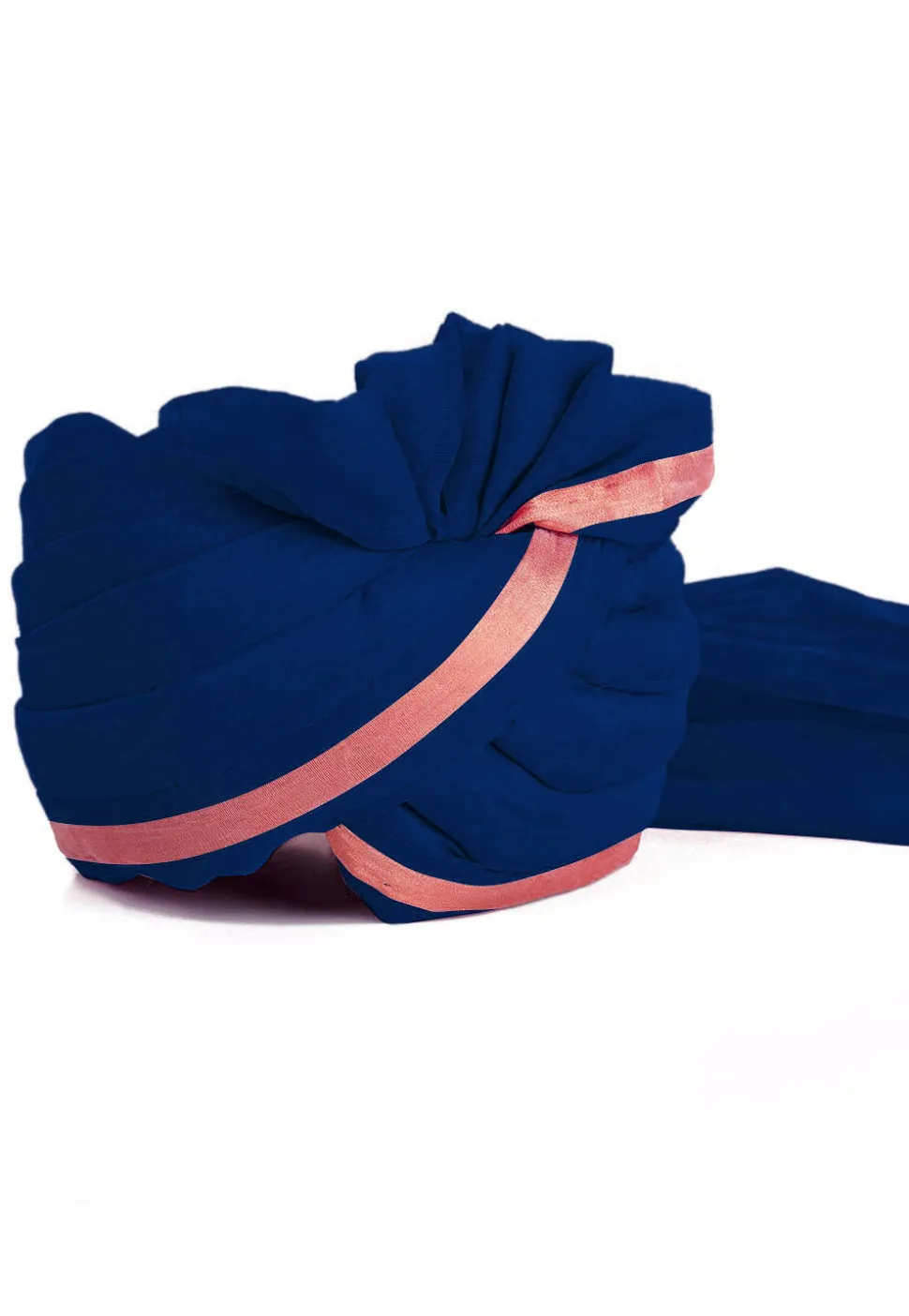 Woven Chanderi Silk Turban in Royal Blue