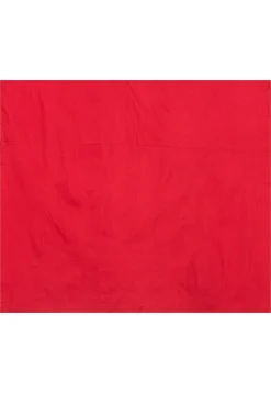 Woven Cotton Linen Saree in Red