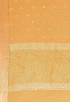 Woven Cotton Silk Saree in Mustard