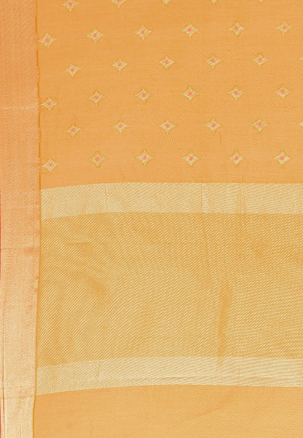 Woven Cotton Silk Saree in Mustard