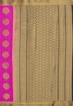 Woven Mysore Silk Saree in Fuchsia