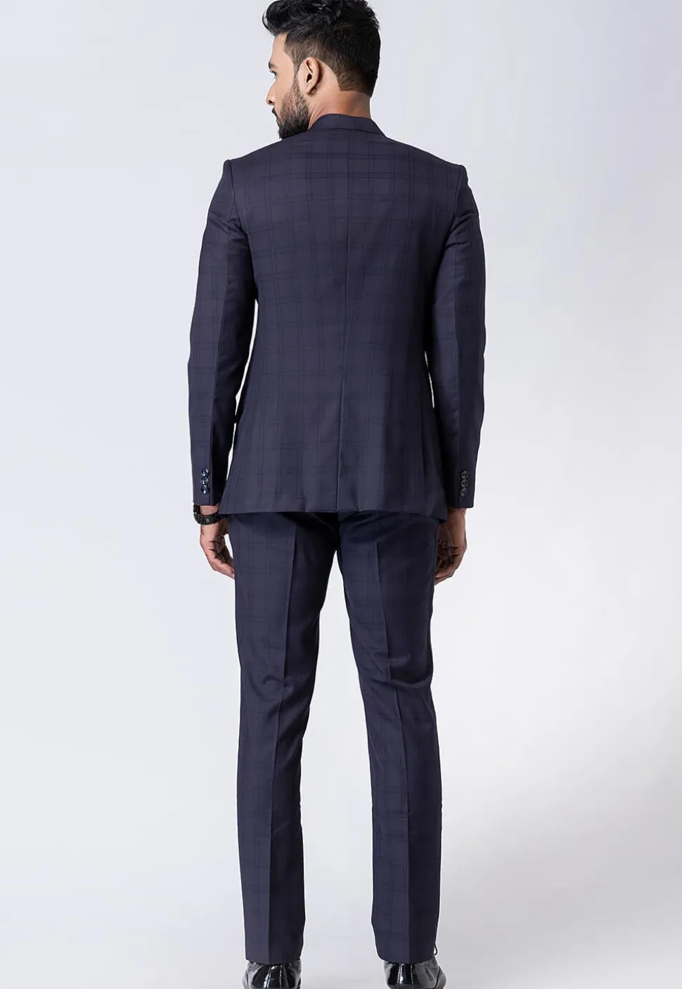 Woven Polyester Jodhpuri Suit in Dusty Purple