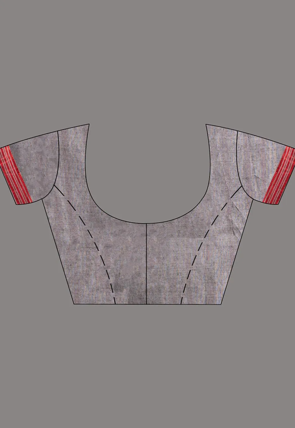 Woven Pure Cotton Saree in Grey