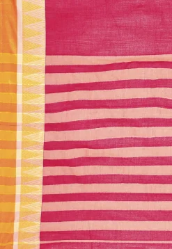 Woven South Cotton Saree in Fuchsia